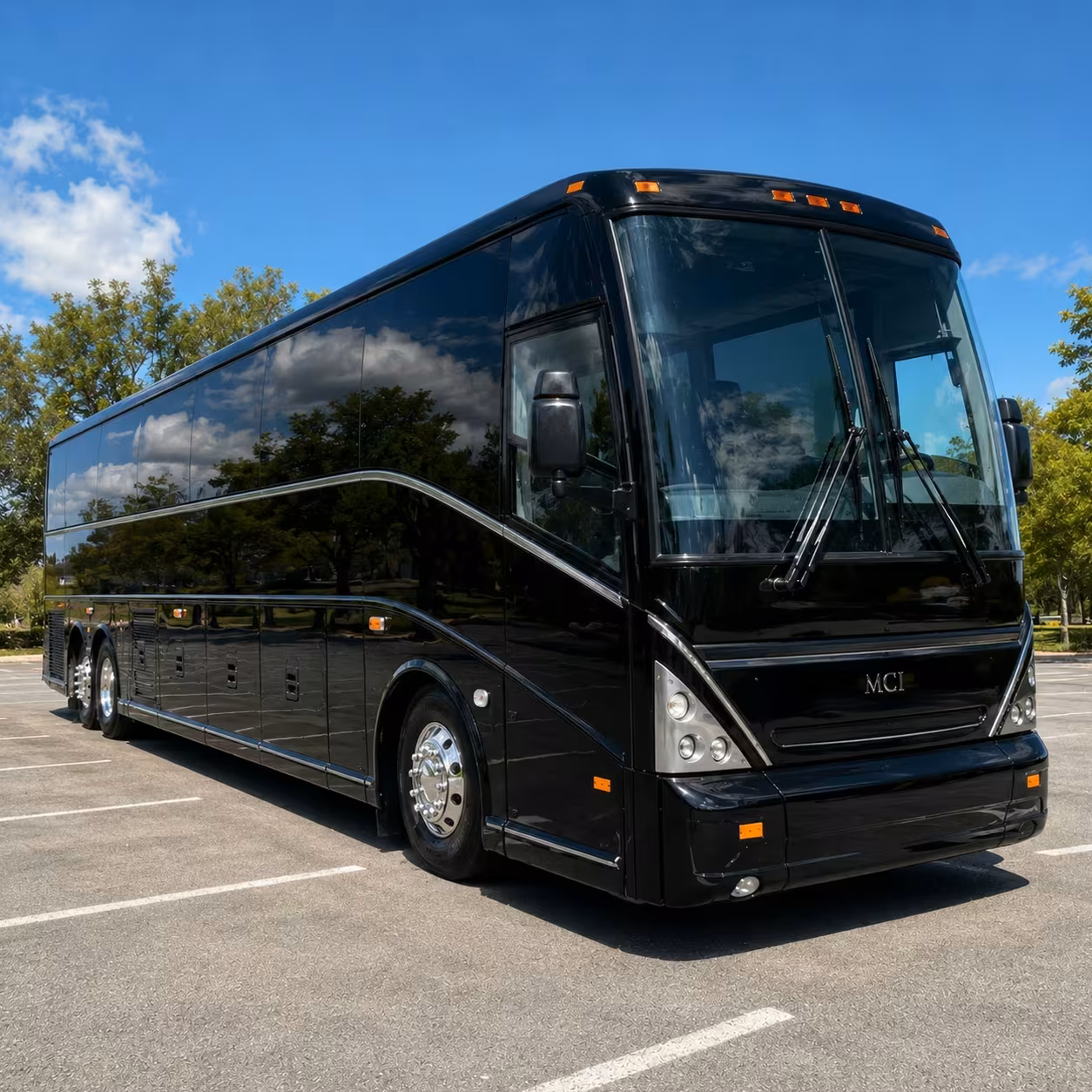 long distance corporate bus rentals departing manteca