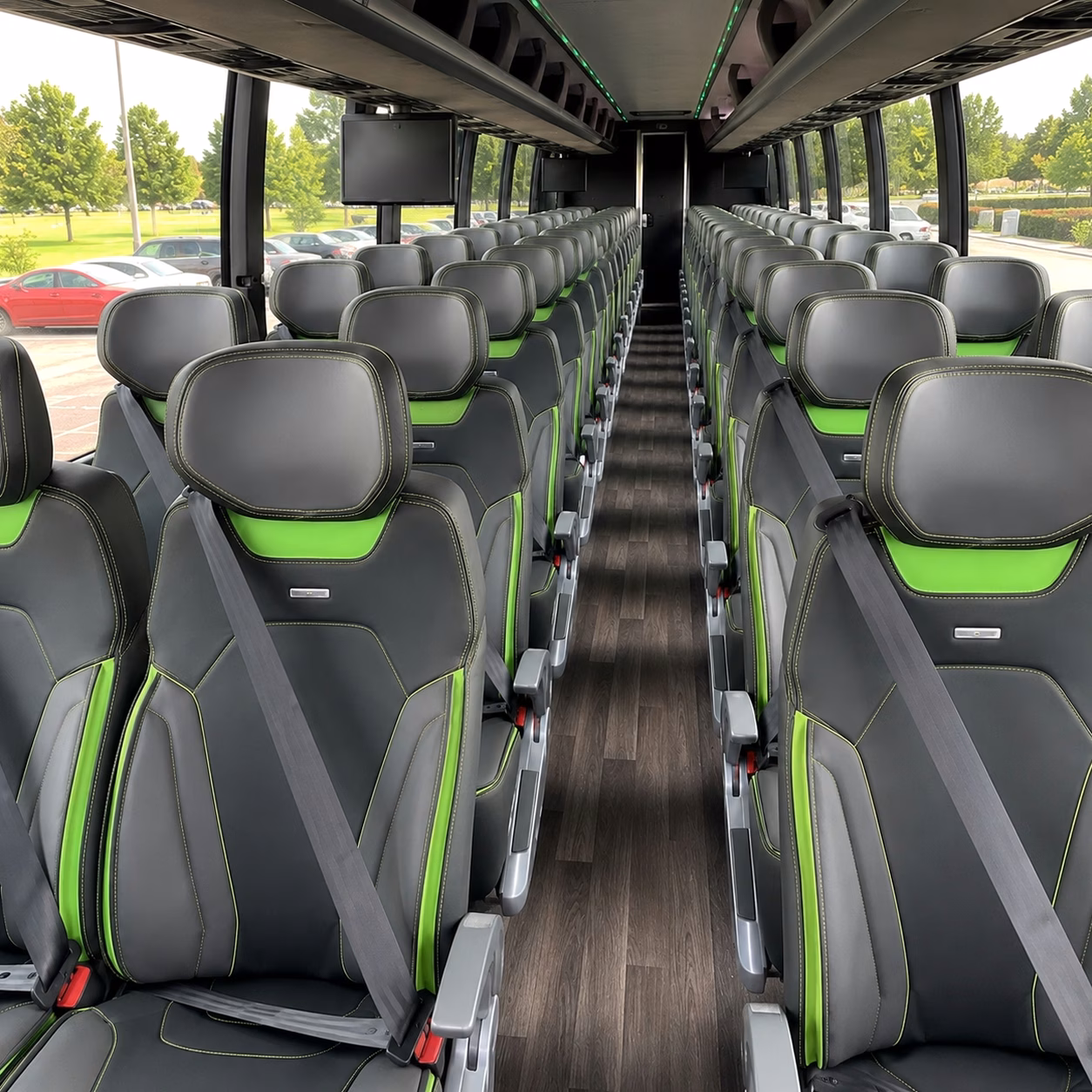 manteca charter bus interior