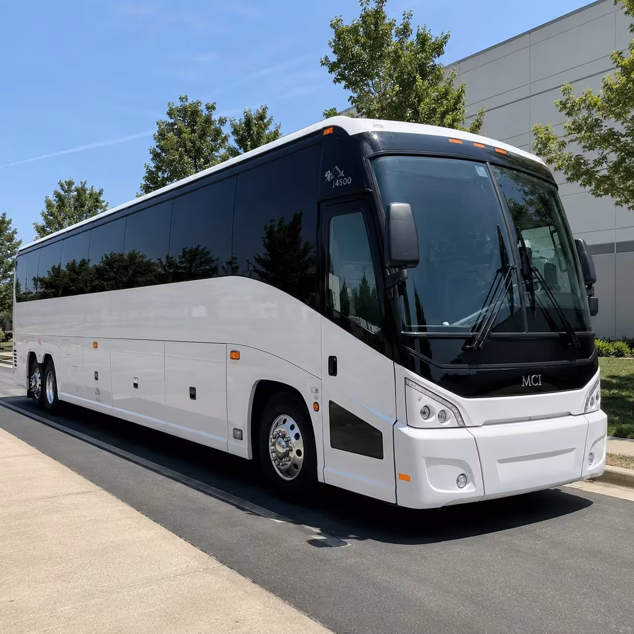 manteca charter bus rental exterior