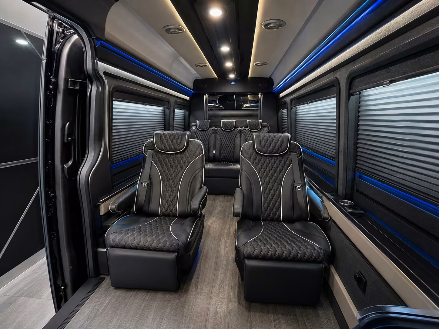sprinter van with driver inside