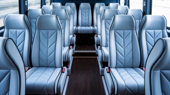 manteca 18 passenger minibus interior
