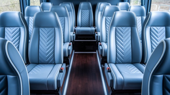 manteca 28 passenger minibus interior
