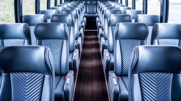 manteca 50 passenger charter bus interior