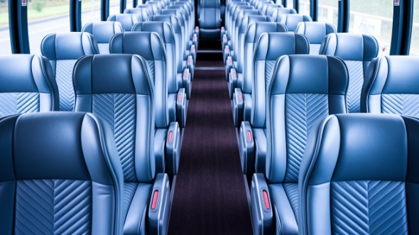manteca 54 passenger charter bus interior