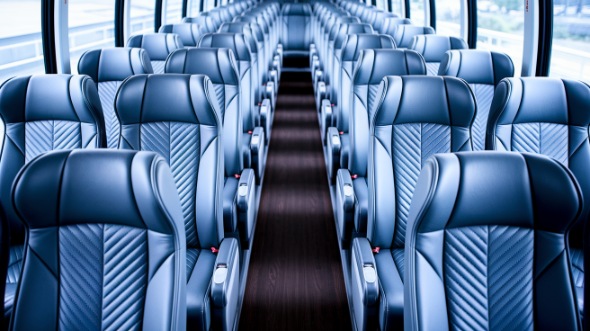 manteca 56 passenger charter bus interior